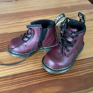 Doc Martins 1460 Toddler Boots Maroon